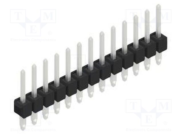 Connector: pin strips; pin header; male; PIN: 13; 2.54mm; THT; 1x13