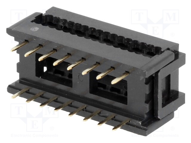 IDC transition; male; PIN: 16; for ribbon cable; 1.27mm