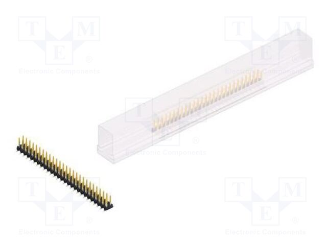 Connector: pin strips; pin header; male; PIN: 54; 2mm; SMT; 2x27