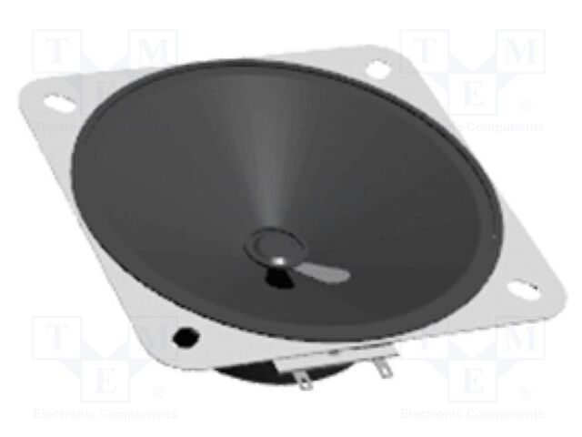 Loudspeaker; general purpose; 6W; 8Ω; 102.4x102.4x36.2mm; 17kHz