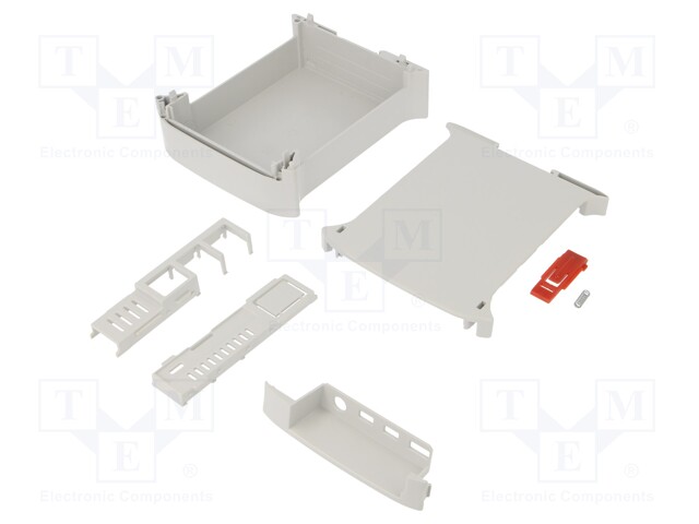 Enclosure: for computer; Raspberry Pi 4 B; ABS; grey; X: 45mm