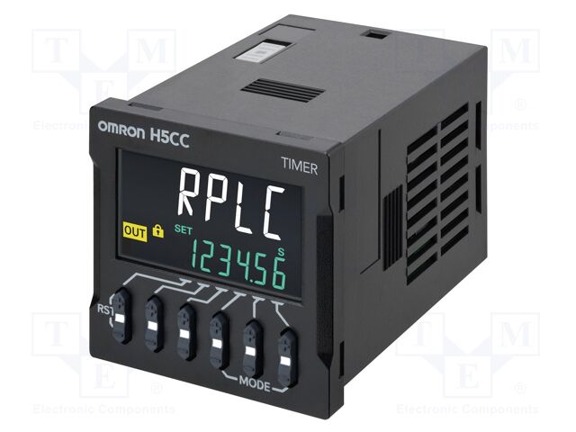 Timer; SPDT; 100÷240VAC; socket; Electr.connect: round socket