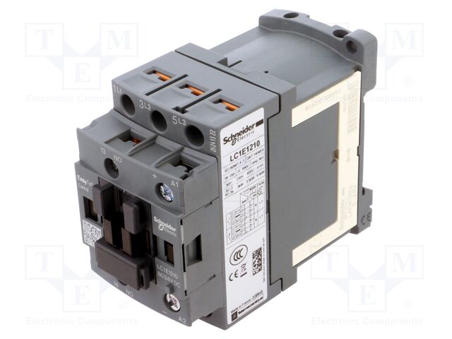 Contactor: 3-pole; NO x3; Auxiliary contacts: NO; 24VDC; 12A; 690V