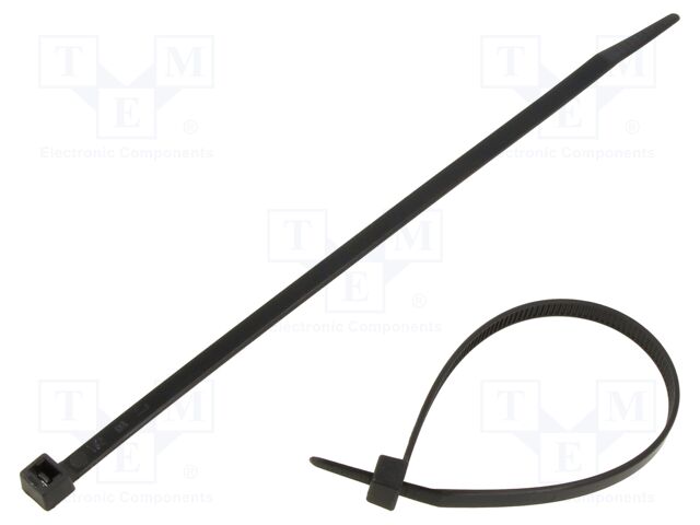 Cable tie; L: 178mm; W: 4.8mm; black; polyamide; Ømax: 40mm; UL94V-2