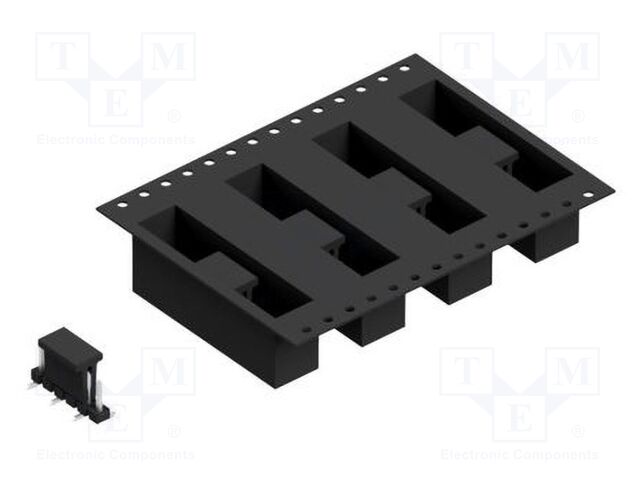 Connector: pin strips; pin header; male; PIN: 6; 2.54mm; SMT; 1x6