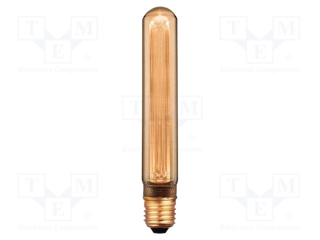 LED lamp; white warm; E27; 220÷240VAC; 65lm; P: 2W; 300°; 1800K; IP20