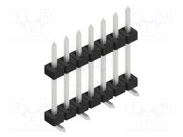 Connector: pin strips; pin header; male; PIN: 7; 2mm; SMT; 1x7; 100V