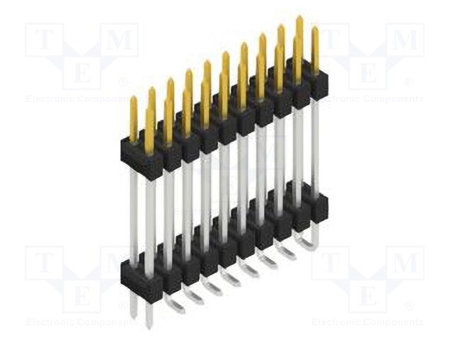 Connector: pin strips; pin header; male; PIN: 20; 2.54mm; SMT; 2x10