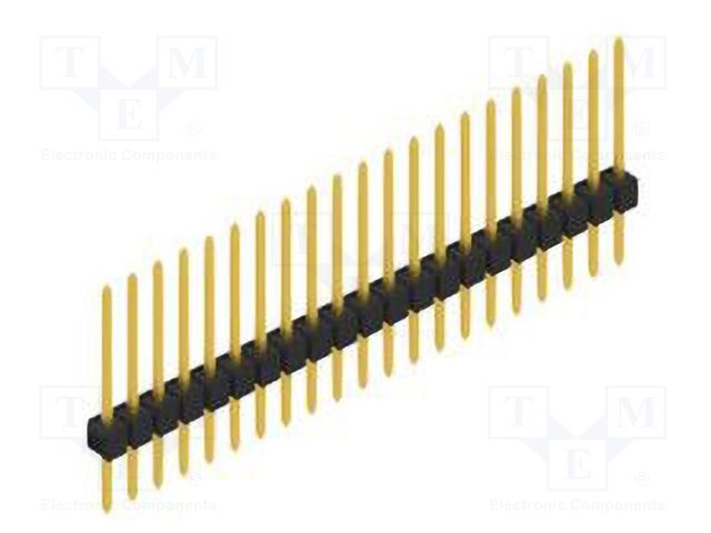 Connector: pin strips; pin header; male; PIN: 21; 2.54mm; THT; 1x21