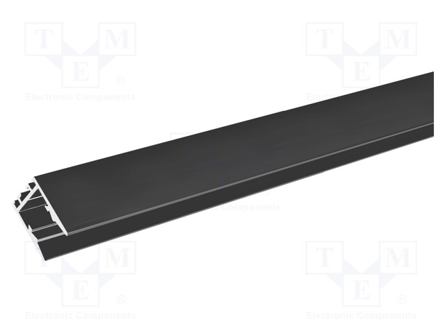 Profiles for LED modules; black; L: 1m; PDS-ZMG; aluminium
