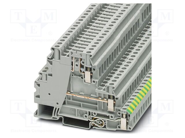 Splice terminal: rail; UT; PA; L: 60.1mm; terminals: 5; W: 6.2mm