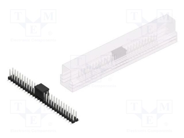 Connector: pin strips; pin header; male; PIN: 54; 2.54mm; SMT; 2x27