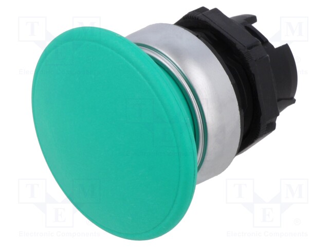 Switch: push-button; 22mm; Stabl.pos: 1; green; IP66,IP67,IP69K