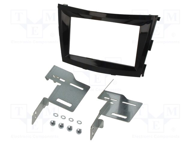 Radio frame; SsangYong; 2 DIN; black