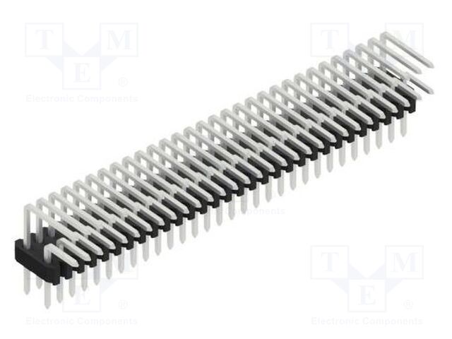 Connector: pin strips; pin header; male; PIN: 60; 1.27mm; THT; 2x30