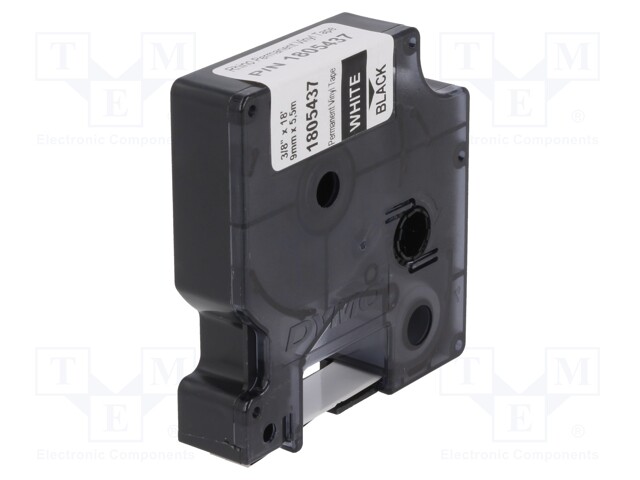 Tape; Width: 9mm; Colour: black; Character colour: white; L: 5.5m