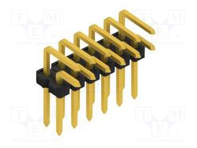 Connector: pin strips; pin header; male; PIN: 12; 2.54mm; THT; 2x6