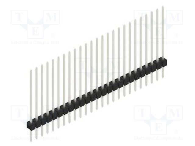 Connector: pin strips; pin header; male; PIN: 25; 2.54mm; THT; 1x25
