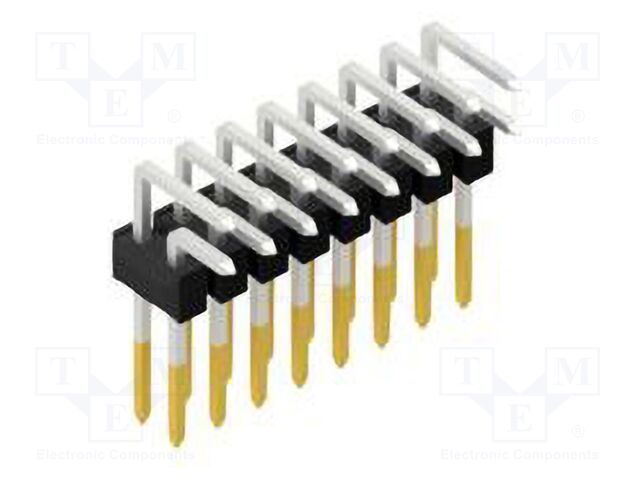 Connector: pin strips; pin header; male; PIN: 16; 2.54mm; THT; 2x8