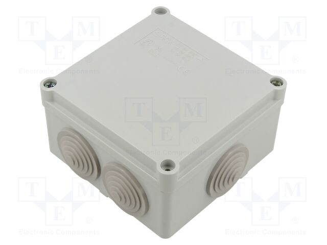 Enclosure: junction box; X: 100mm; Y: 50mm; Z: 100mm; wall mount; ABS