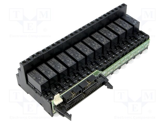 Relay module for DIN rail; AC load @R: 16A/230VAC