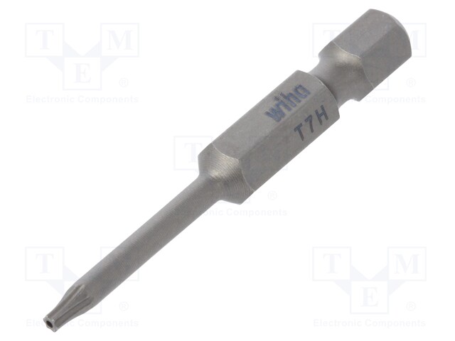 Screwdriver bit; Torx® with protection; T7H; Overall len: 50mm
