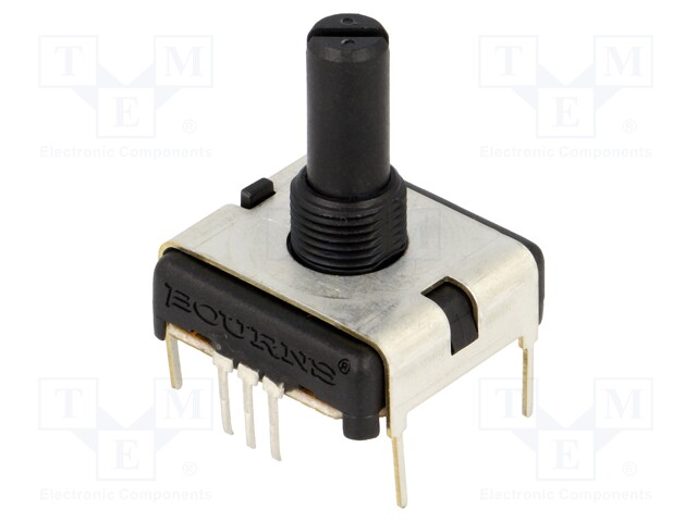 Potentiometer: shaft; single turn; 100kΩ; ±20%; 0.75W; linear; THT
