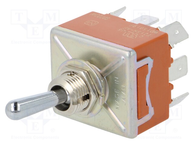 Switch: toggle; Pos: 2; 3PDT; ON-ON; 15A/250VAC; 15A/30VDC; -25÷85°C