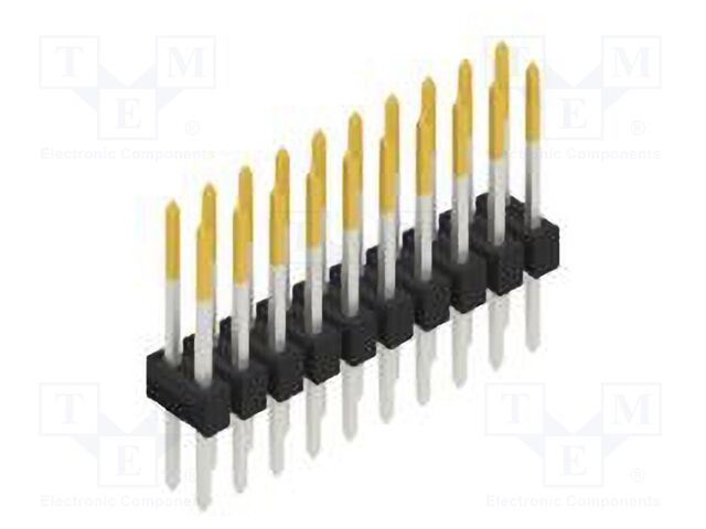 Connector: pin strips; pin header; male; PIN: 20; 2.54mm; THT; 2x10