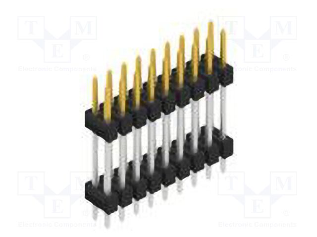 Connector: pin strips; pin header; male; PIN: 18; 2.54mm; THT; 2x9