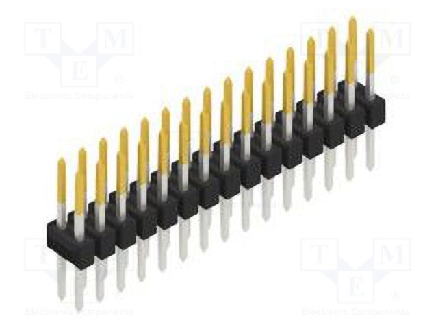 Connector: pin strips; pin header; male; PIN: 30; 2.54mm; THT; 2x15