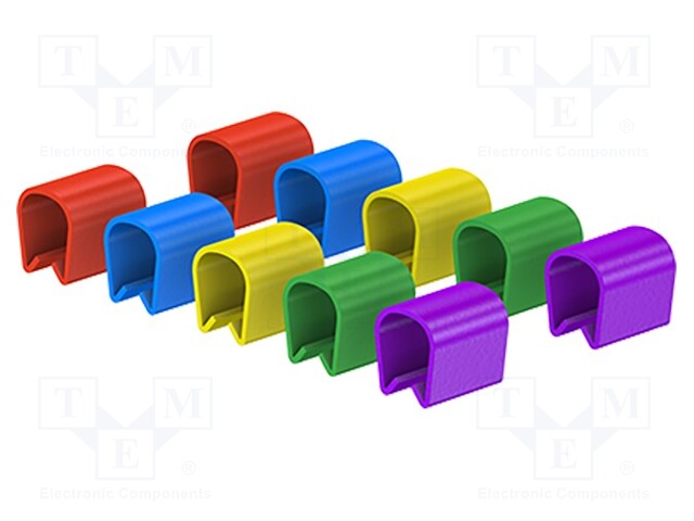 Clip; mix colours; 10pcs.