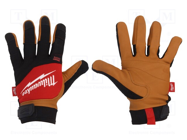 Protective gloves; Size: 9,L; leather