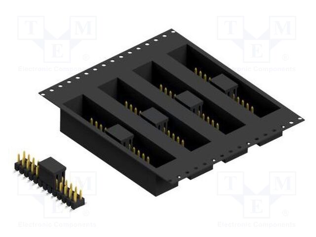 Connector: pin strips; pin header; male; PIN: 26; 2.54mm; SMT; 2x13