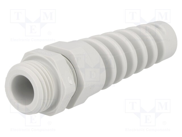 Cable gland; with strain relief; M16; IP68; Mat: polyamide; grey