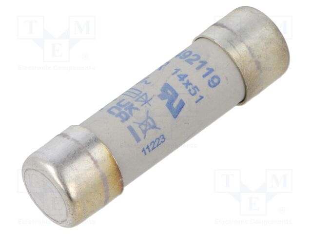 Fuse: fuse; gR; 16A; 690VAC; ceramic,cylindrical,industrial