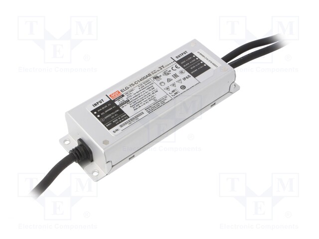 Power supply: switched-mode; LED; 75.6W; 27÷54VDC; 700÷1400mA