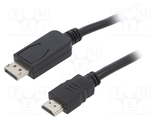 Cable; DisplayPort 1.1,HDMI 2.0; DisplayPort plug,HDMI plug