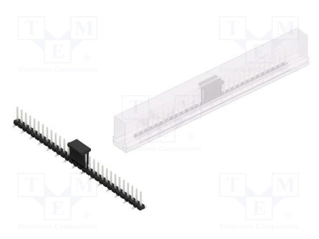 Connector: pin strips; pin header; male; PIN: 30; 2.54mm; SMT; 1x30