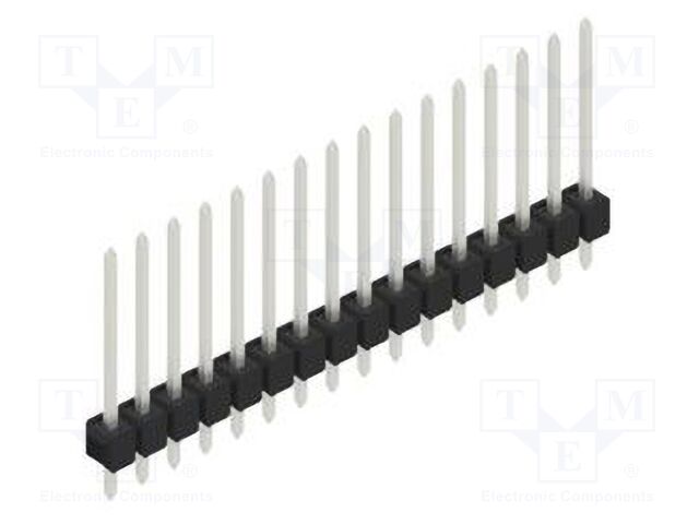 Connector: pin strips; pin header; male; PIN: 16; 2.54mm; THT; 1x16