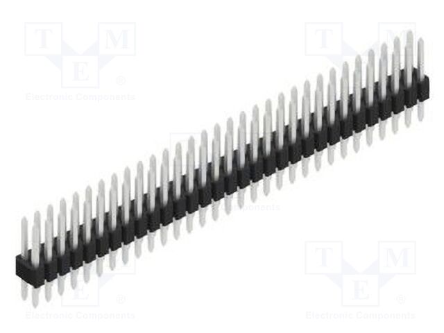 Connector: pin strips; pin header; male; PIN: 62; 1.27mm; THT; 2x31
