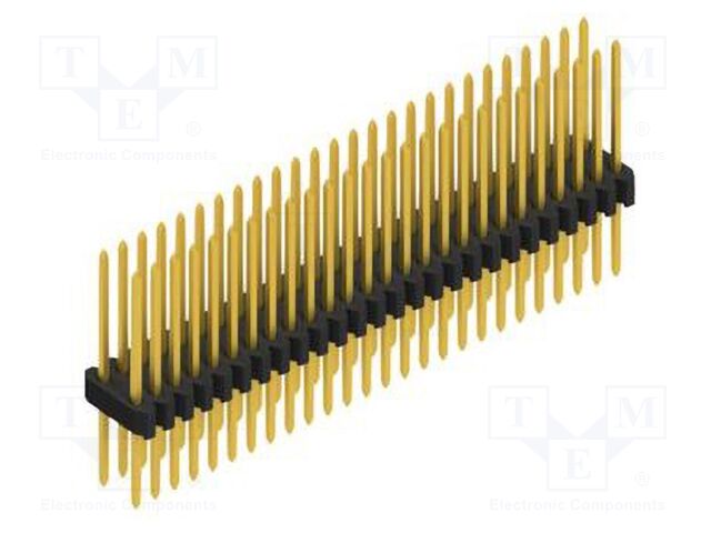 Connector: pin strips; pin header; male; PIN: 52; 1.27mm; THT; 2x26