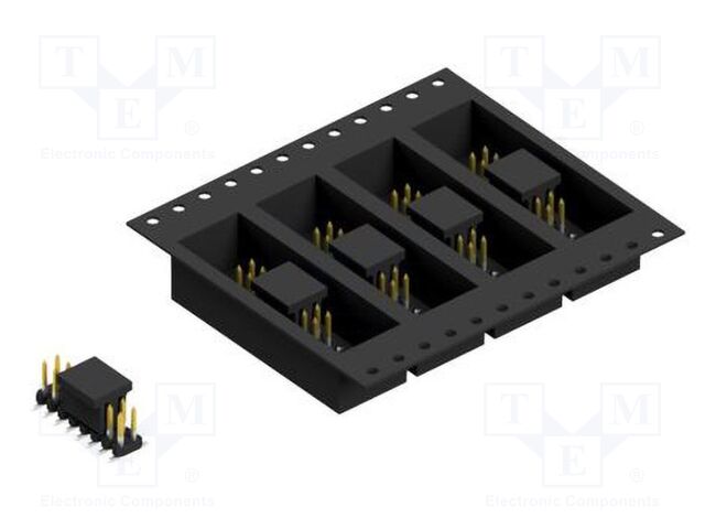 Connector: pin strips; pin header; male; PIN: 16; 2mm; SMT; 2x8; 100V