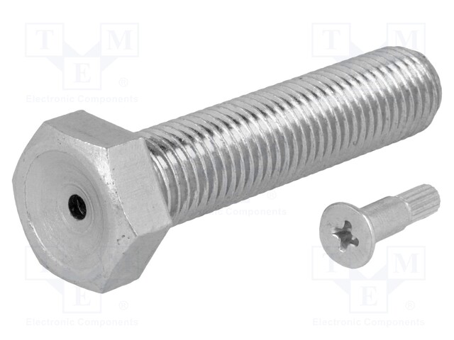 Pin; M16; Plunger mat: steel; Plating: zinc; Thread len: 100mm