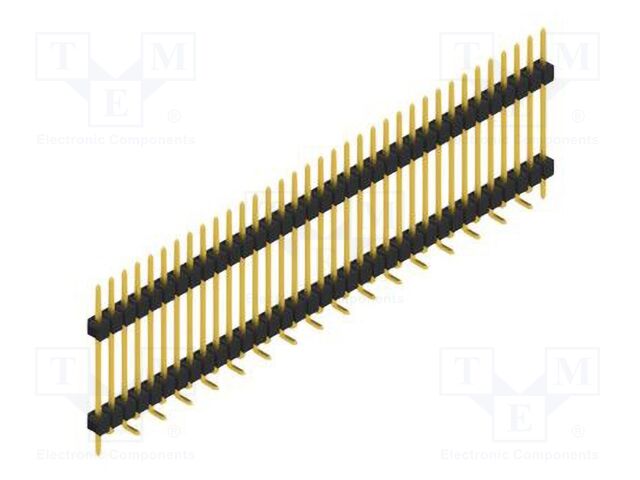Connector: pin strips; pin header; male; PIN: 35; 2.54mm; SMT; 1x35