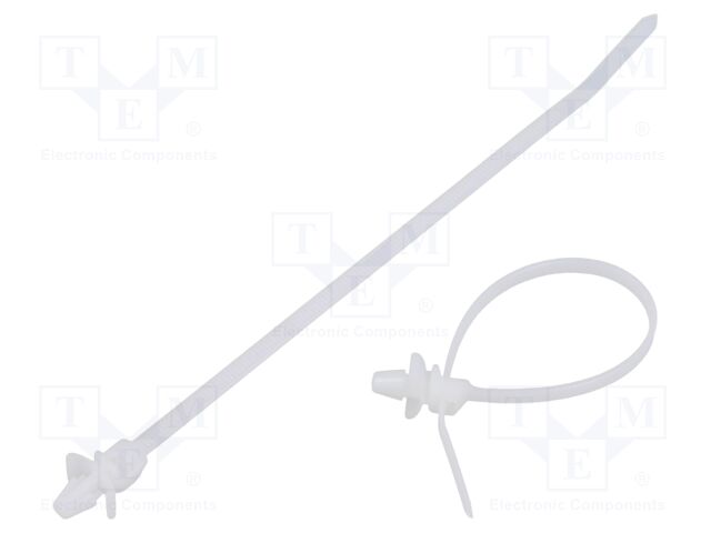 Cable tie; with fixing lugs; L: 152mm; W: 3.4mm; polyamide; 177N