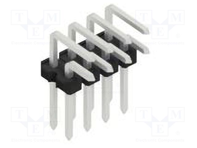 Connector: pin strips; pin header; male; PIN: 8; 2.54mm; THT; 2x4