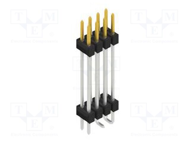 Connector: pin strips; pin header; male; PIN: 8; 2.54mm; SMT; 2x4