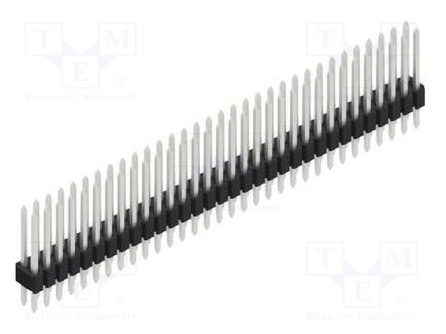 Connector: pin strips; pin header; male; PIN: 64; 1.27mm; THT; 2x32
