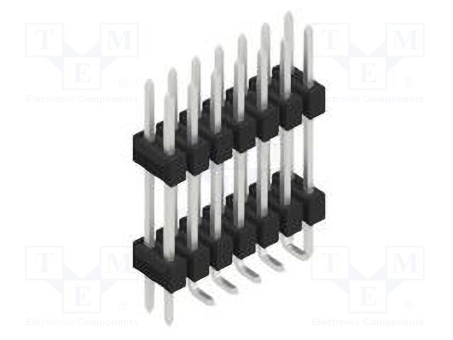 Connector: pin strips; pin header; male; PIN: 14; 2.54mm; SMT; 2x7